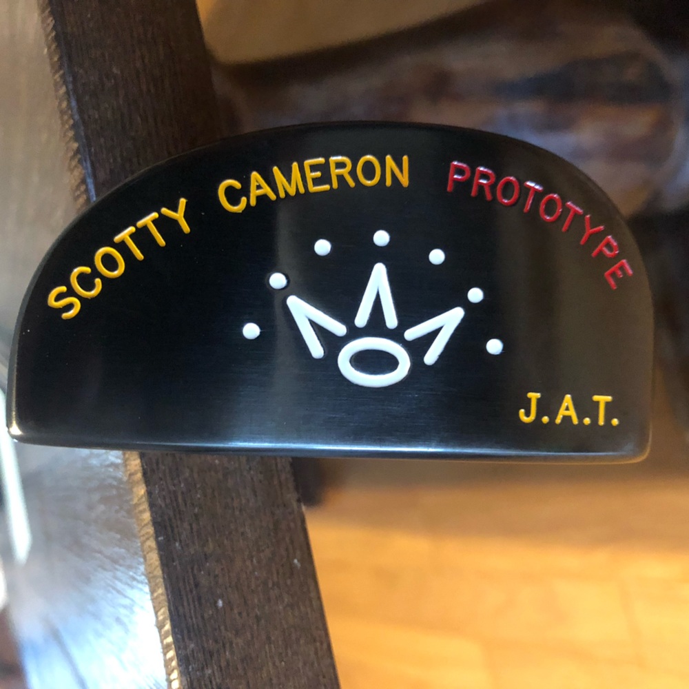 Scotty Cameron Prototype JAT. Extremely rare. Comes with headcover pictured.